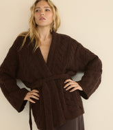 ALPINE CARDIGAN -- SYCAMORE BARK