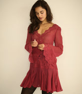 ARMANCE DRESS -- RED SNAPDRAGON
