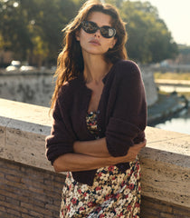 DARCY CARDIGAN -- RED UMBER
