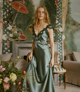 FIONA DRESS -- DULAC GREEN