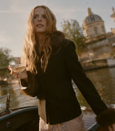 LENNON FUR JACKET -- BLACK