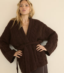 ALPINE CARDIGAN -- SYCAMORE BARK
