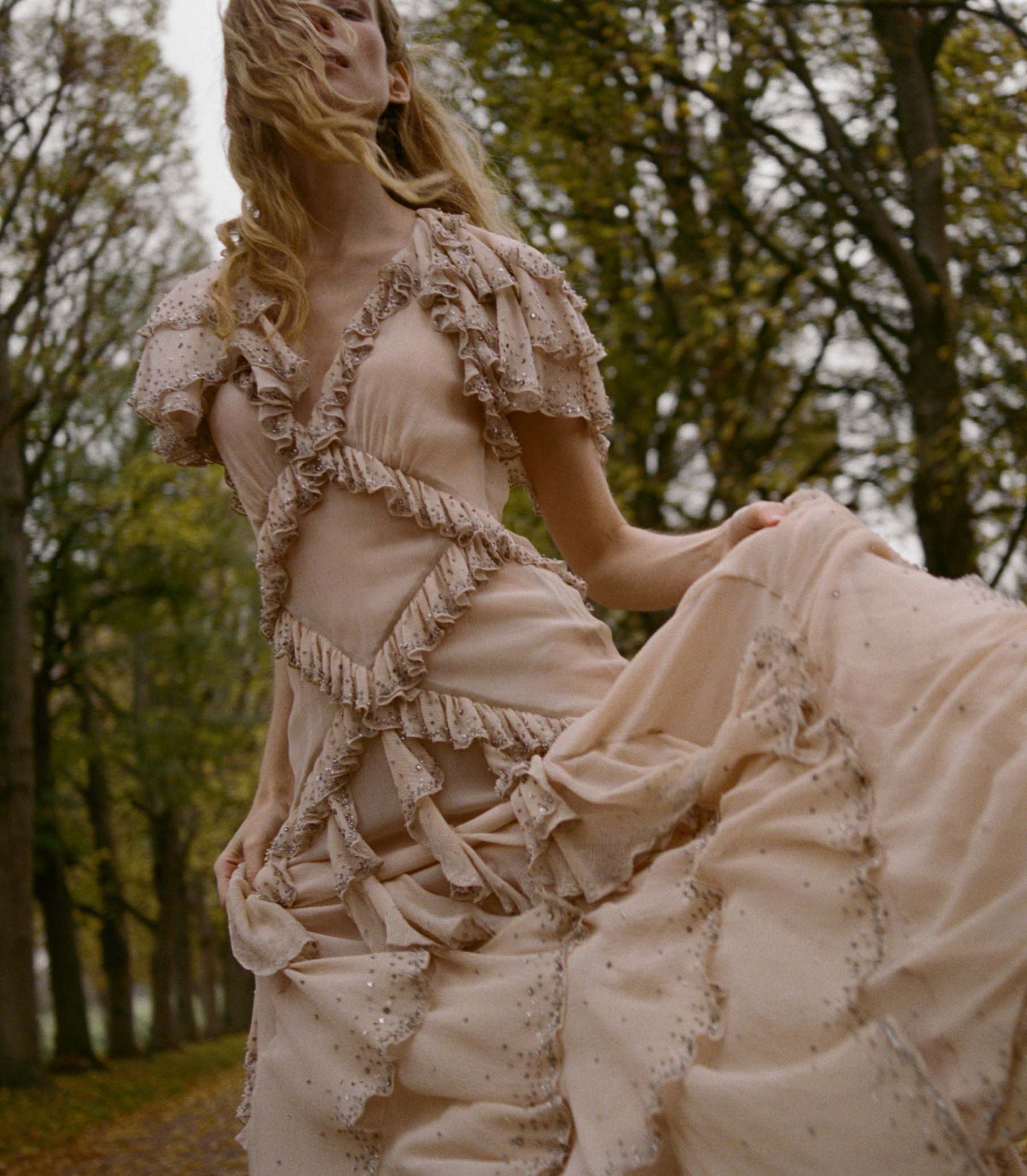 ANTOINETTE ANNIVERSARY DRESS -- ANTIQUE BLUSH