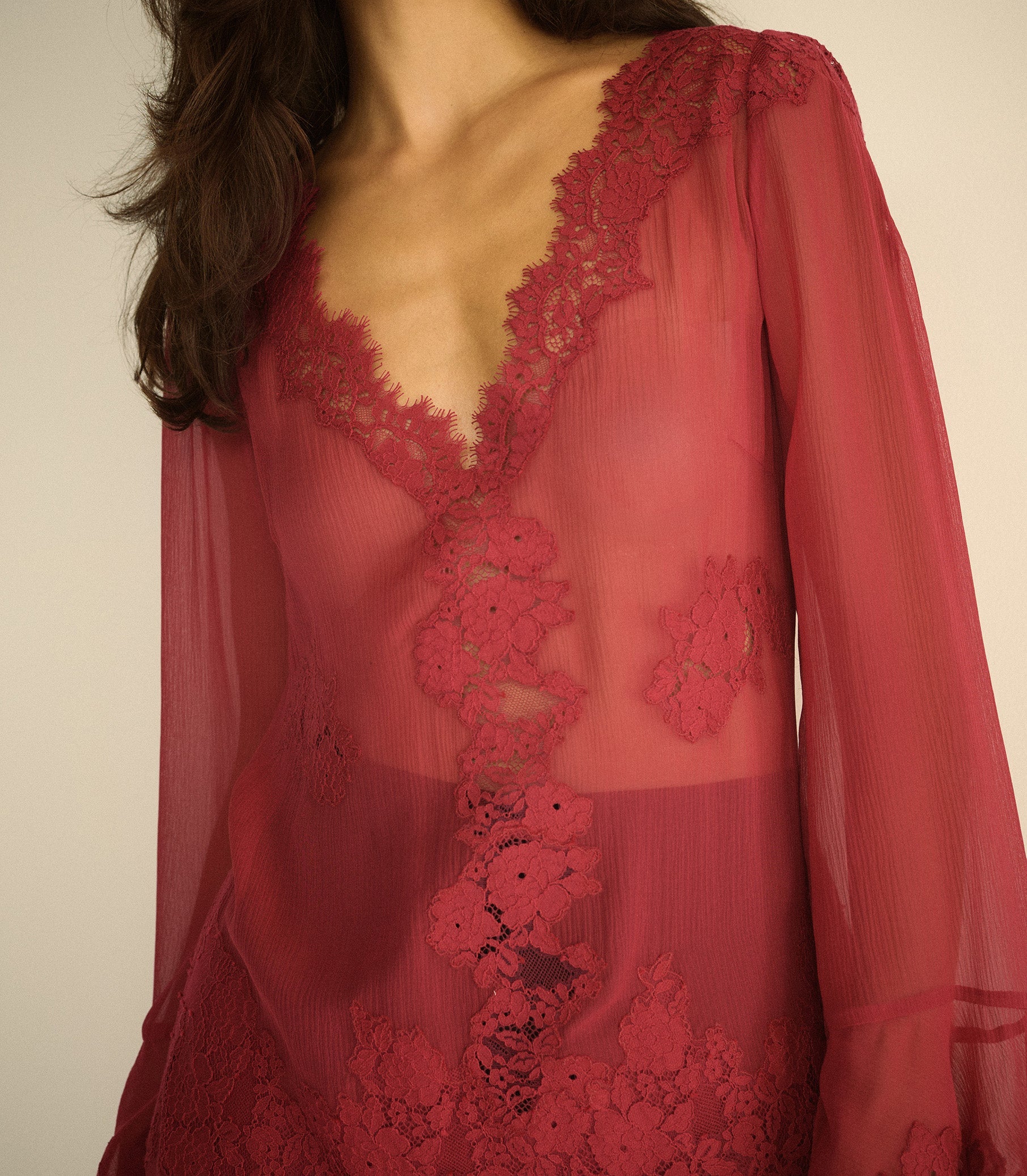 ARMANCE DRESS -- RED SNAPDRAGON