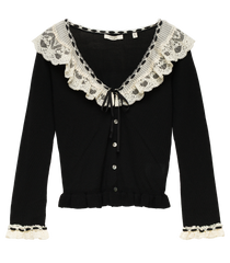 AUBRIELLE CARDIGAN -- BLACK