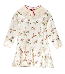 AYO DRESS -- CREME HILLSIDE THISTLES
