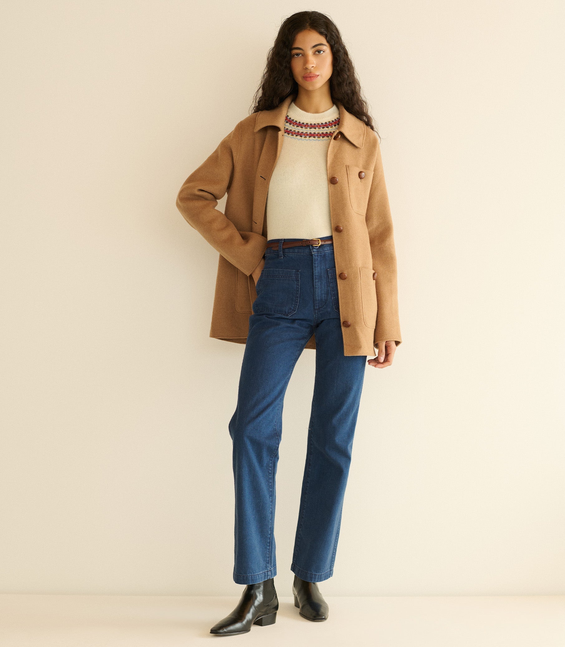 GERMAIN COAT -- LIGHT KHAKI