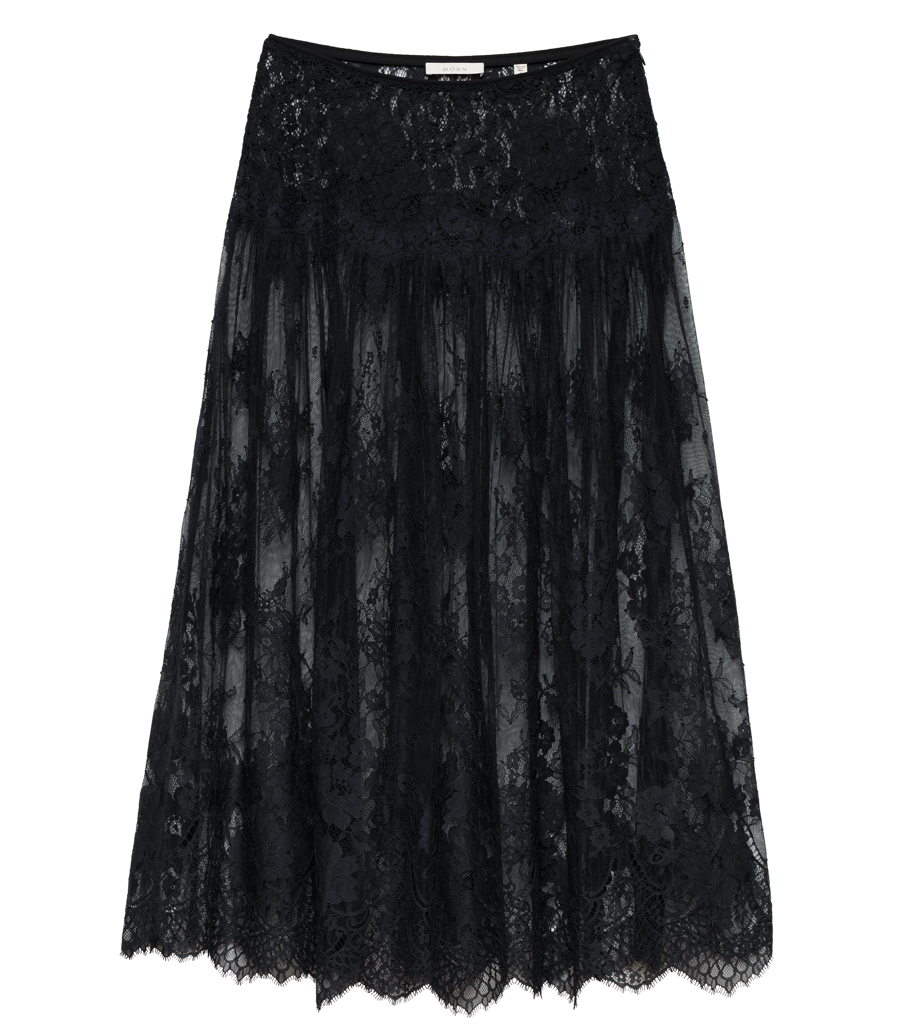 GIORGINE LACE SKIRT -- BLACK