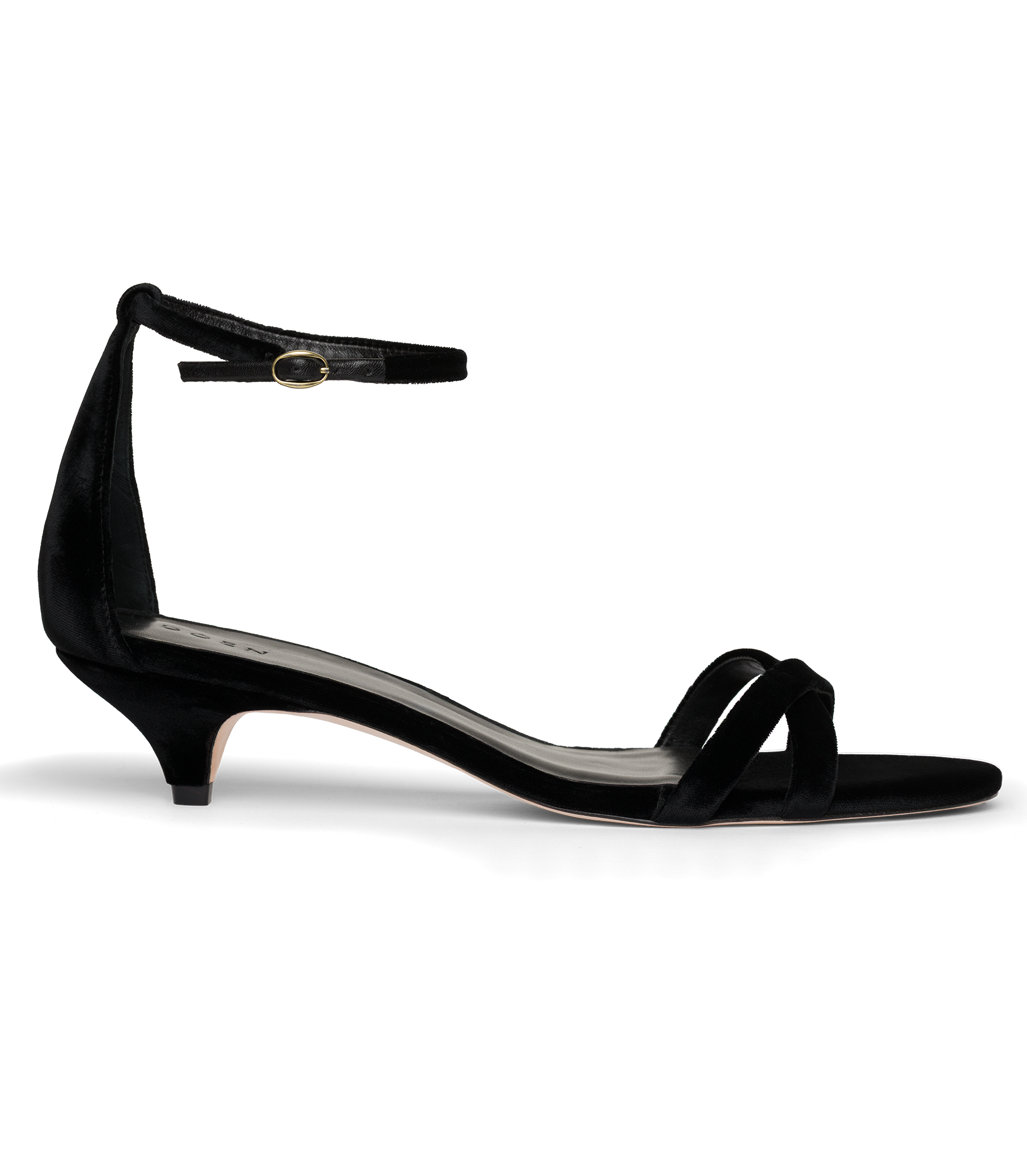 GIULIA HEEL -- BLACK VELVET