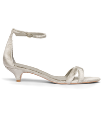 GIULIA HEEL -- DOVE PANNE VELVET