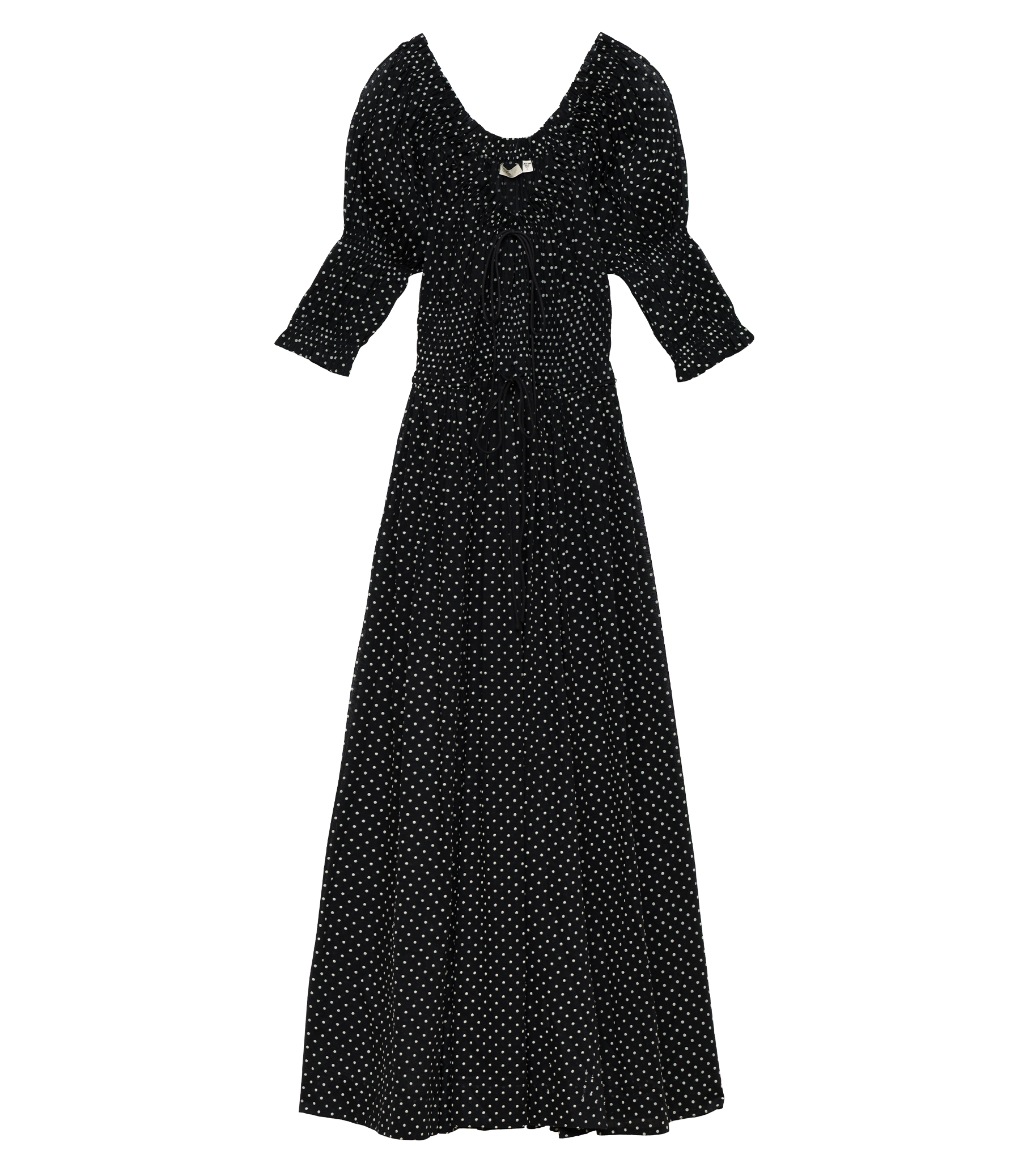 ISCHIA DRESS -- NOIR DOT