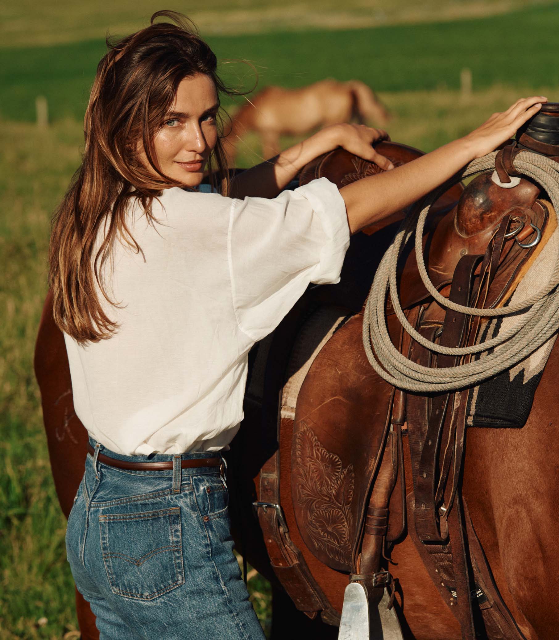 THE JANE BLOUSE -- SALT