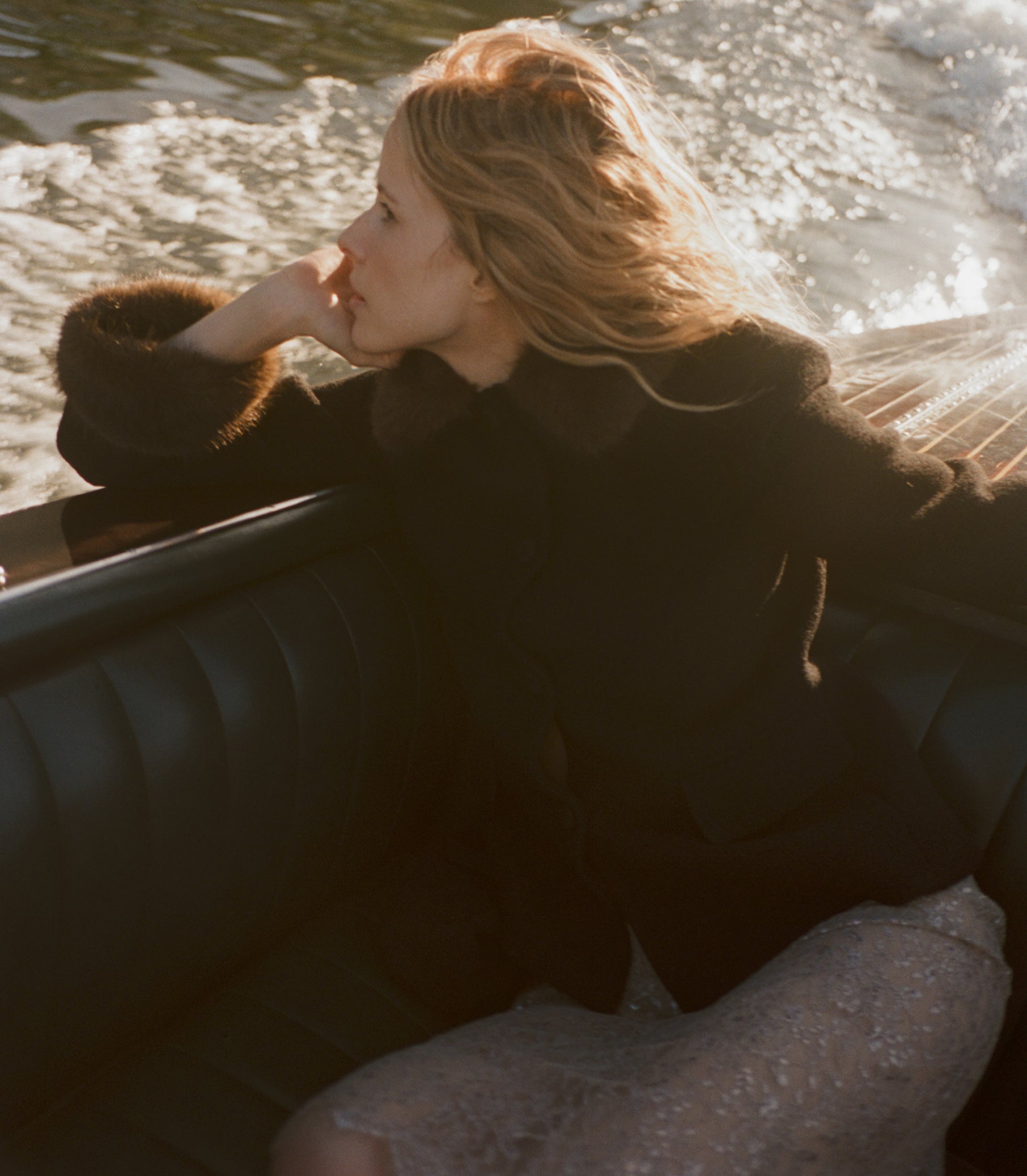 LENNON FUR JACKET -- BLACK
