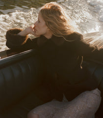 LENNON FUR JACKET -- BLACK