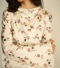MELORA DRESS -- CREME HILLSIDE THISTLES
