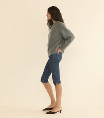 MERIT SWEATER -- CHARCOAL MELANGE