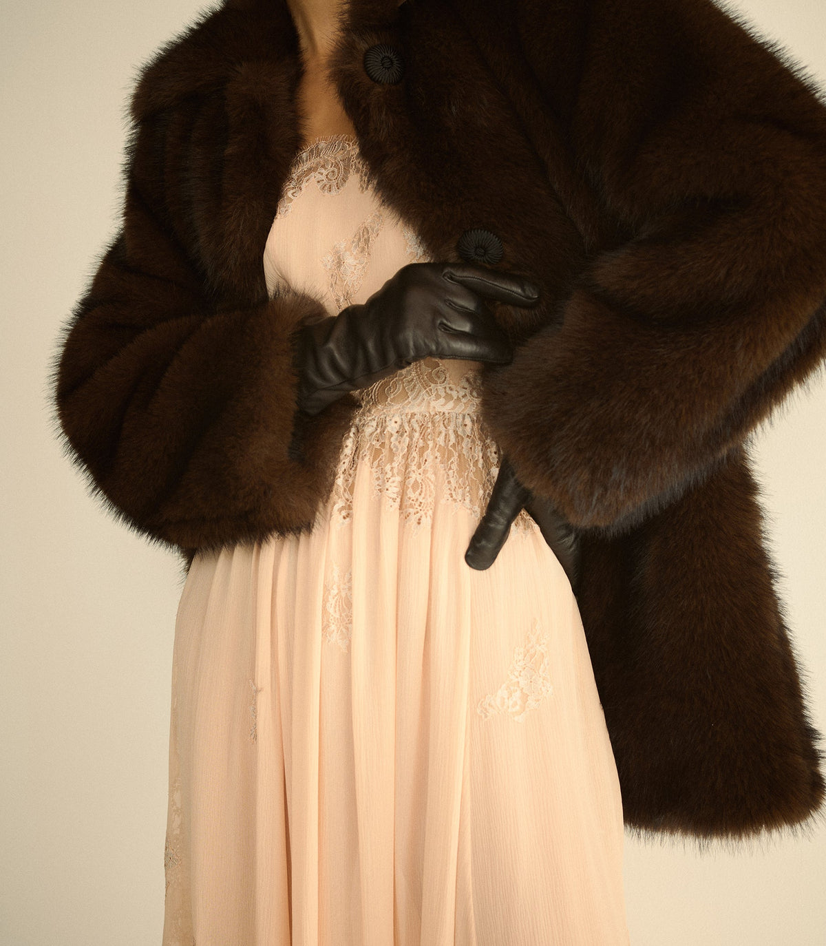RHINE GLOVES -- BLACK LEATHER