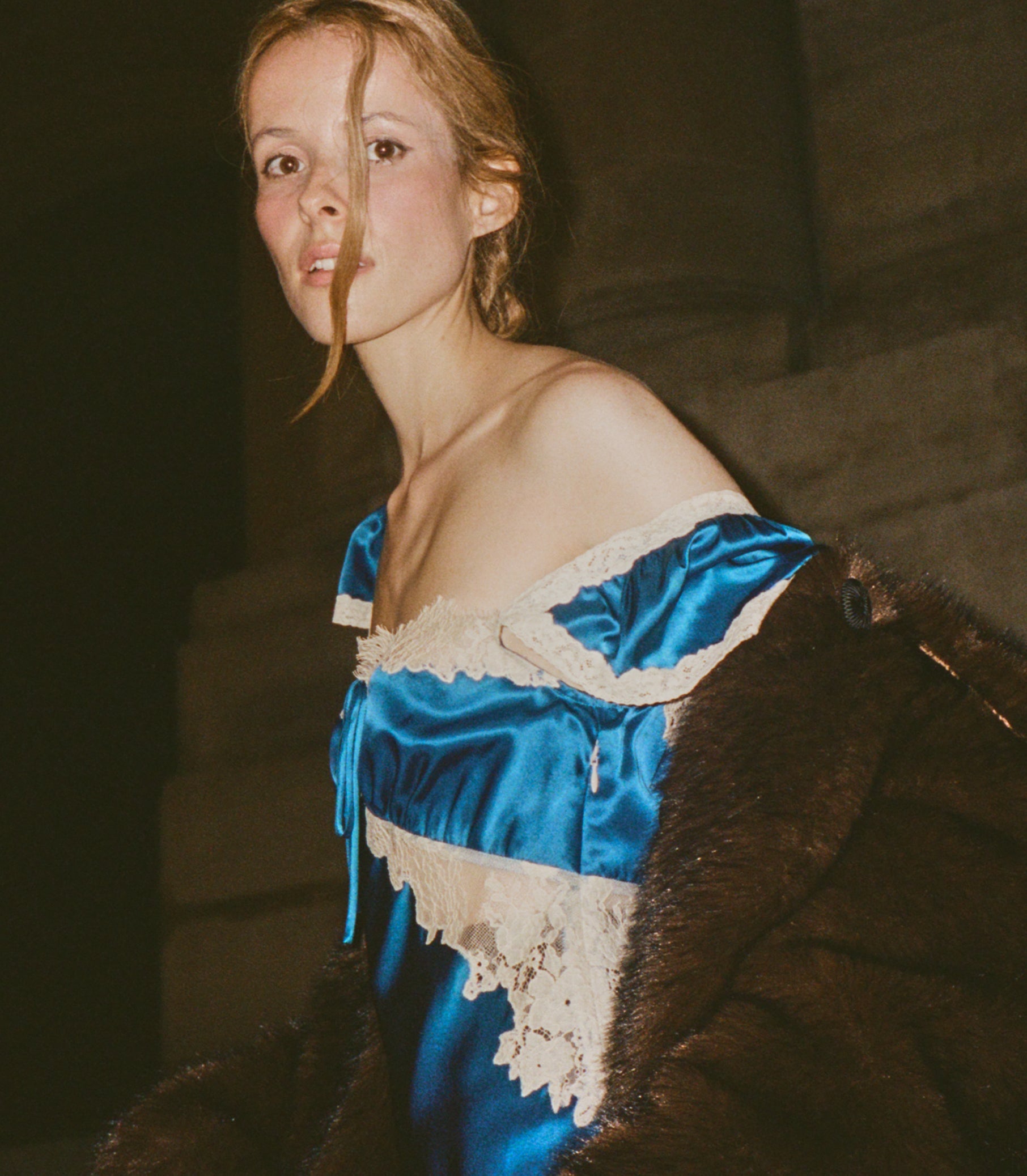VALLINE DRESS -- SAPPHIRE