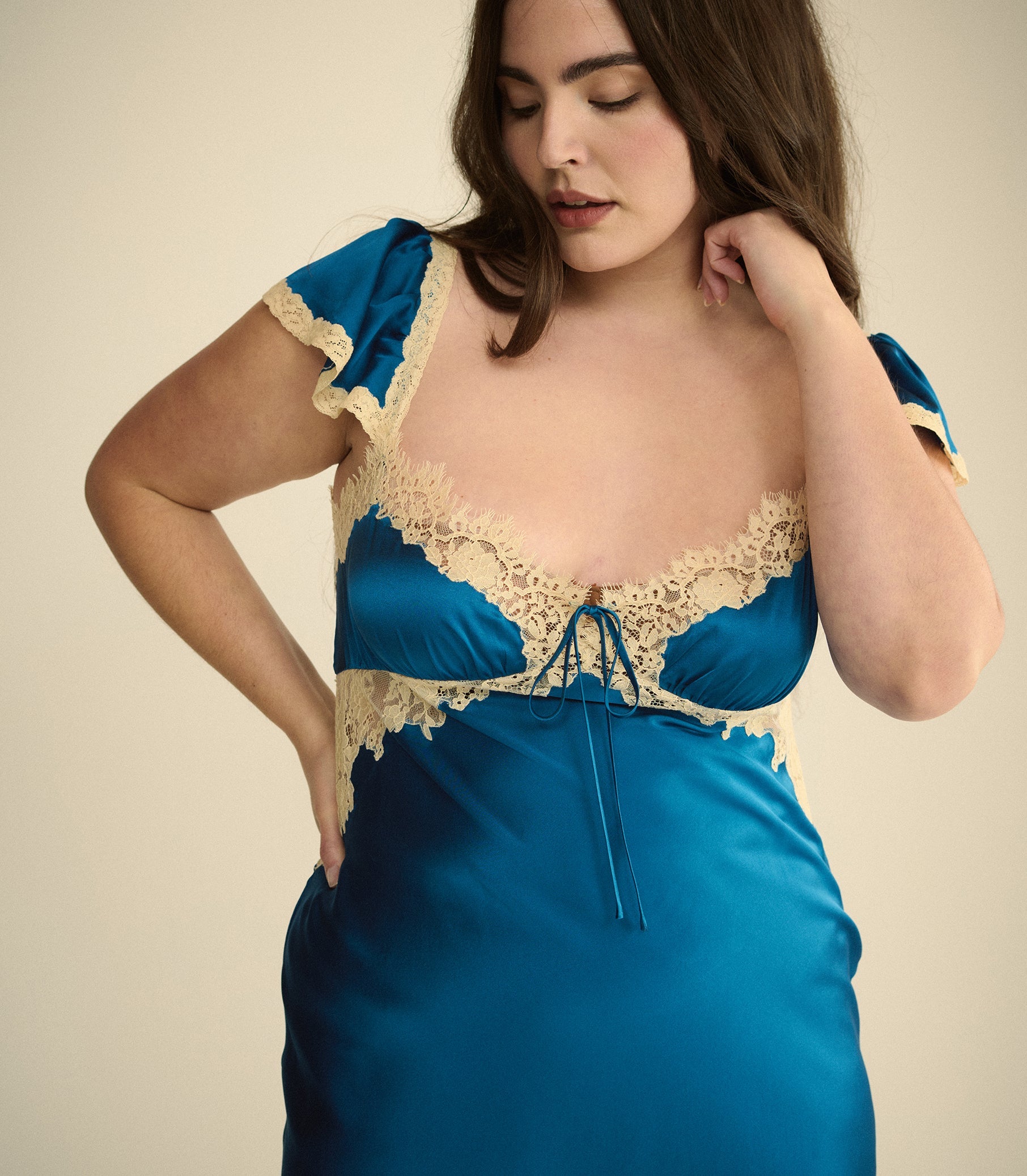 VALLINE DRESS -- SAPPHIRE