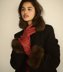 VERDI OPERA GLOVES -- RUBINO LEATHER